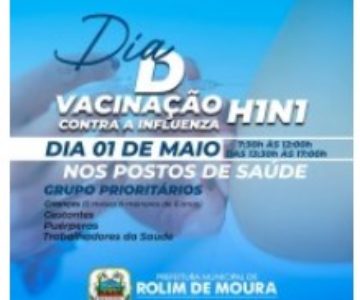 Dia D de vacina contra a gripe será neste sábado nos postos de saúde