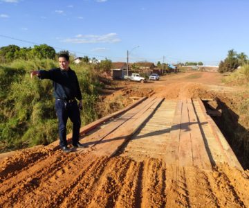 Recuperada a ponte da Avenida São Luiz no Bairro Centenário