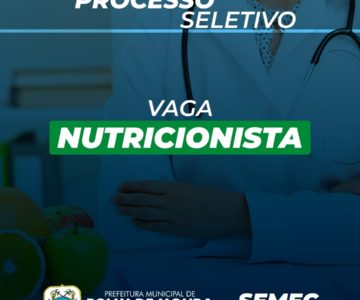 A SECRETARIA MUNICIPAL DE EDUCAÇÃO E CULTURA – SEMEC/RM, REALIZA PROCESSO SELETIVO PARA A CONTRATAÇÃO DE NUTRICIONISTA – EDITAL Nº 003/SEMEC/RM/2021, 13 de agosto de 2021