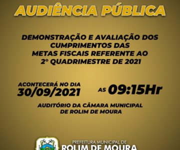 Audiência Pública: Dia 30 da Lei de Responsabilidade Fiscal