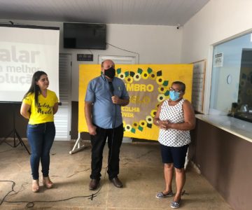 Moradores do Distrito Nova Estrela participam da Palestra Setembro Amarelo “Agir Salva Vidas”