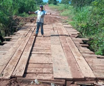 Rolim de Moura: Semosp recupera linha da 192 no km 08 lado norte