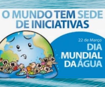 Em comemoração ao Dia Mundial da Água (22 de março) as escolas municipais desenvolveram atividades relacionadas aos cuidados com a Água