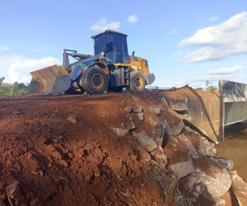 SEMOSP finaliza obra de pontes das linhas 188 e 192 em Rolim de Moura