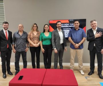 Prefeito Aldo Júlio participa da inauguração da agência Santander em Rolim de Moura