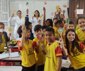 SEMEC desenvolve atividade de Educação Nutricional em Rolim de Moura em parceria com curso de nutrição da Faculdade Estácio/FSP