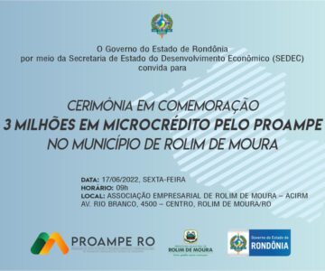 PROAMPE já injetou mais de 3 milhões de reais na economia de Rolim de Moura