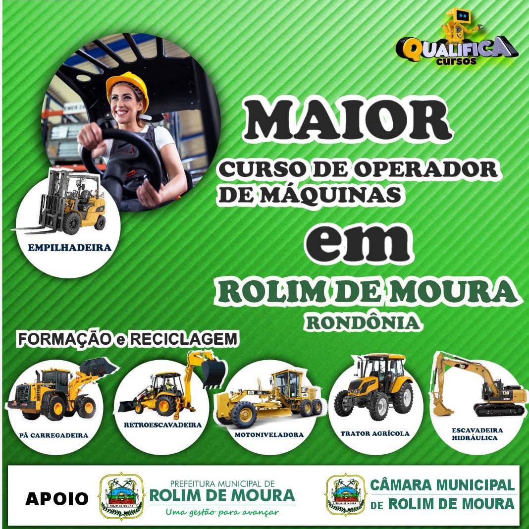 Inscrições para o Curso de Operador de Máquinas Pesadas estão abertas!