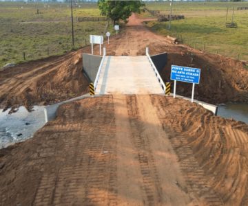 Prefeito Aldo Júlio anuncia conclusão da ponte de concreto na linha 188 lado norte