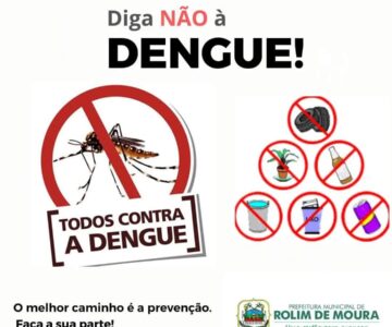 Secretaria de Saúde, Obras e Recicoop realizará em Rolim de Moura mutirão de limpeza contra a dengue