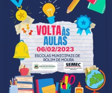 Ano letivo nas escolas municipais de Rolim de Moura começará dia 06 de fevereiro