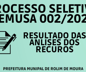 RESULTADO DAS ANALISES DOS RECURSOS – SELETIVO SEMUSA 002/2022