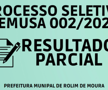 RESULTADO PARCIAL SELETIVO SEMUSA 002/2022