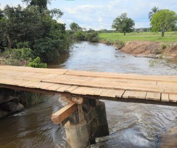 SEMOSP conclui ponte na linha 168 norte em Rolim de Moura