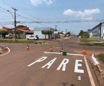 Trânsito: Barão de Melgaço passa a ser preferencial no cruzamento com a Cuiabá em Rolim de Moura