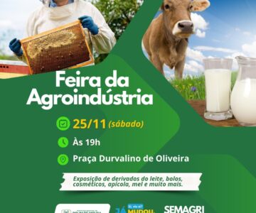 Secretaria de Agricultura de Rolim de Moura anuncia feira da agroindústria para o próximo sábado