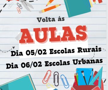 Calendário de volta as aulas na rede municipal de ensino