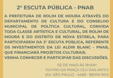 2.ª Escuta Pública da PNAB será dia 2 de Maio