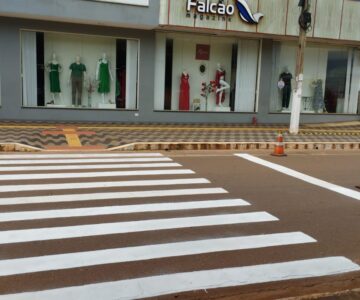 Comtran revitaliza a sinalização de Trânsito em Rolim de Moura