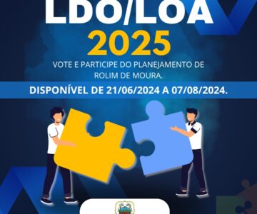 LOA/LDO 2025 – PATICIPE DO PLANEJAMENTO DE ROLIM DE MOURA – RO