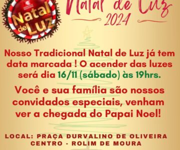 ” Natal de Luz” 2024 terá início no próximo dia 16