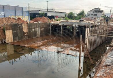 Obra de construção de galeria no cruzamento da Rio Madeira com a Maceió segue a todo vapor