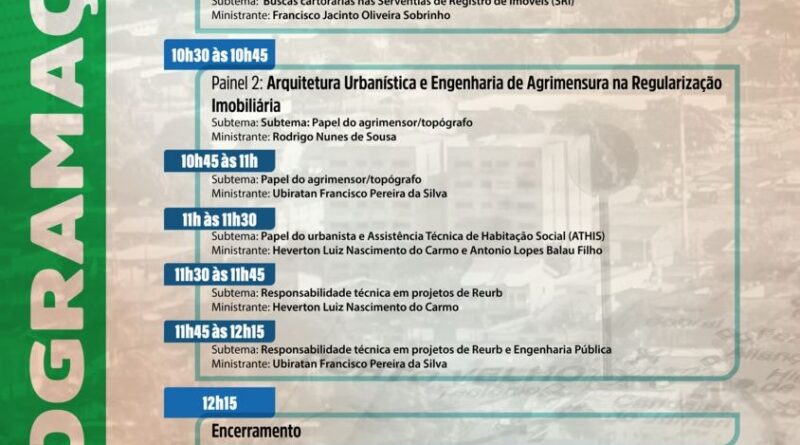 Rolim de Moura terá representante em evento do Tribunal de Justiça, como “case de sucesso” no menor tempo de implantação da REURB no estado de Rondônia