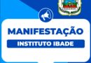 Manifestação Instituto IBADE