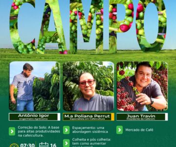 Dia de Campo em Rolim de Moura acontecerá próxima sexta-feira e reunirá especialistas em cafeicultura na linha 180