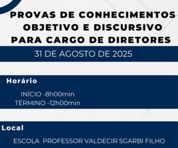 SEMED divulga local de prova para seletivo de diretores