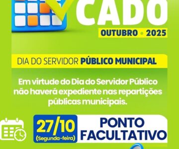 Dia do servidor público será comemorado no dia 27