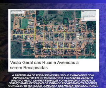 Prefeitura autoriza obra de recapeamento em ruas e avenidas do distrito de Nova Estrela