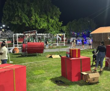 Praça Durvalino de Oliveira será interditada temporariamente para finalização da estrutura do Natal de Luz em Rolim de Moura