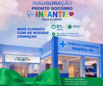 Rolim de Moura inaugura Pronto Socorro Infantil na quarta-feira e amplia atendimento às crianças