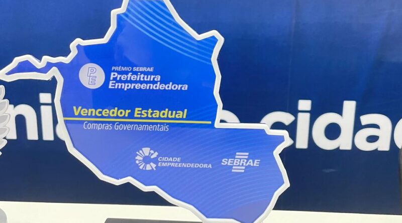 Rolim de Moura conquista destaque estadual em premiação do Sebrae