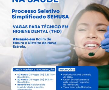OPORTUNIDADE NA SAÚDE: PROCESSO SELETIVO SEMUSA