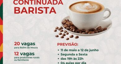 Abertas as inscrições para o Curso de Barista
