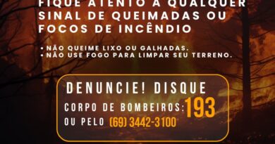 Evite queimadas. Se souber, denuncie