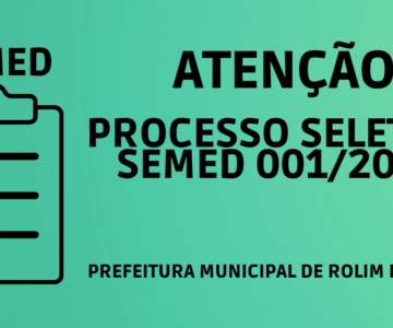SEMED – Publica Edital de processo Seletivo para contratação em caráter emergencial