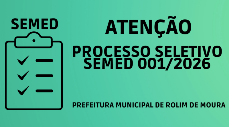SEMED – Publica Edital de processo Seletivo para contratação em caráter emergencial