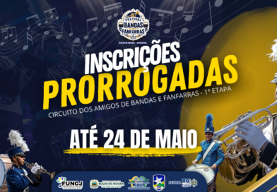 Fundação de Cultura e Juventude anuncia prorrogação das inscrições do Festival de Bandas e Fanfarras