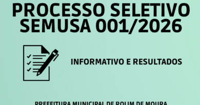 PUBLICAÇÃO SELETIVO SEMUSA 001/2026