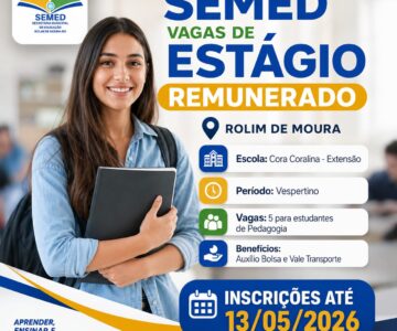 Semed oferece vagas com estágio remunerado