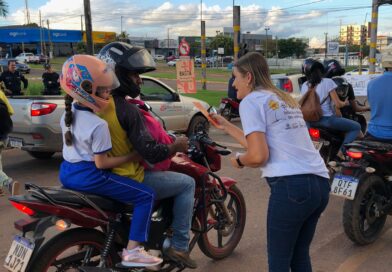 Maio Laranja mobiliza rede de proteção em ação de conscientização no centro de Rolim de Moura