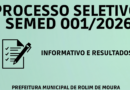 SEMED – DIVULGAÇÃO SELETIVO SEMED 001-2026