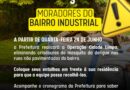 Comunicado aos moradores do bairro Industrial