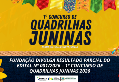 Fundação divulga resultado parcial do Edital nº 001/2026 – 1º Concurso de Quadrilhas Juninas 2026
