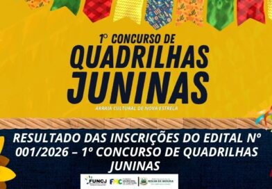 Fundação divulga resultado das inscrições do Edital nº 001/2026 – 1º Concurso de Quadrilhas Juninas