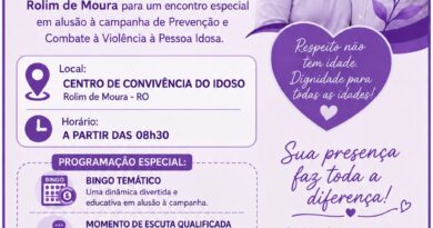 “Junho Violeta” Programação de conscientização, prevenção e combate à violência contra a pessoa idosa, ocorre essa semana
