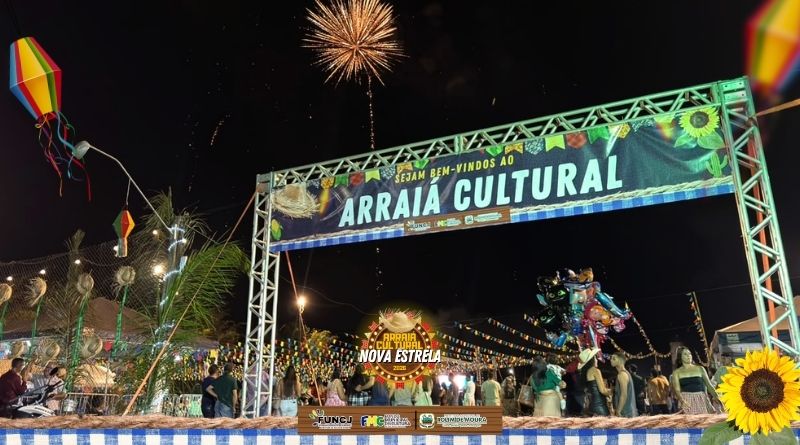 Arraiá Cultural de Nova Estrela 2026 reúne comunidade em noite de cultura e festa